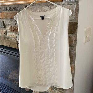 White Sleeveless Top